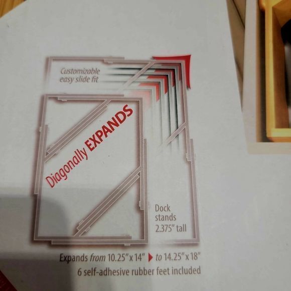 NWT‎ Gadget Dock Bamboo expandable drawer organizer - Picture 2 of 2